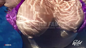 Fuck, This Pinay’s Huge Tits Are So Hot In The Pool!