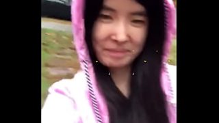 Soaked Asian Teen Strips Naked And Spreads Her Legs For Everyone In The Pouring Rain