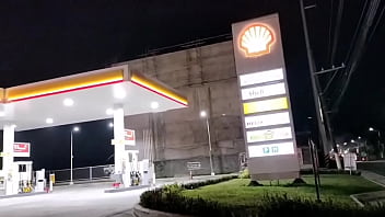 Filipina Slut Gets Fucked Hard At The Shell Gas Station And Gulps Down Every Last Drop Of Cum
