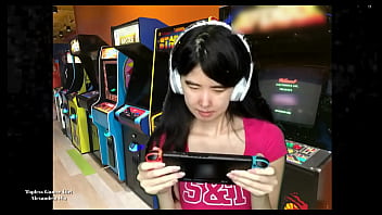 Bare-titted Asian Slut Spreading Her Legs For The Camera While She Games
