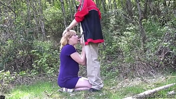 Georgia Flaunts Her Bare Tits And Wet Pussy For Everyone To See Before Dropping To Her Knees To Suck A Thick Cock In Public