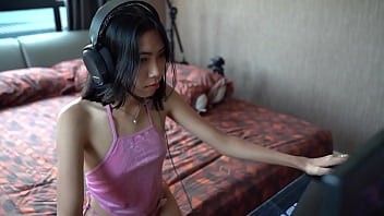 Hardcore Asian Gamer Takes It Rough From Behind