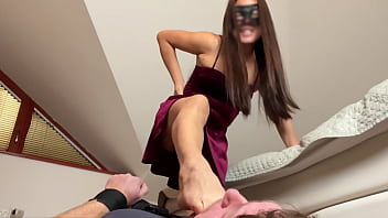 Sole-stuffing Domination: Asian Mistress Forces Her Toes Down Your Throat